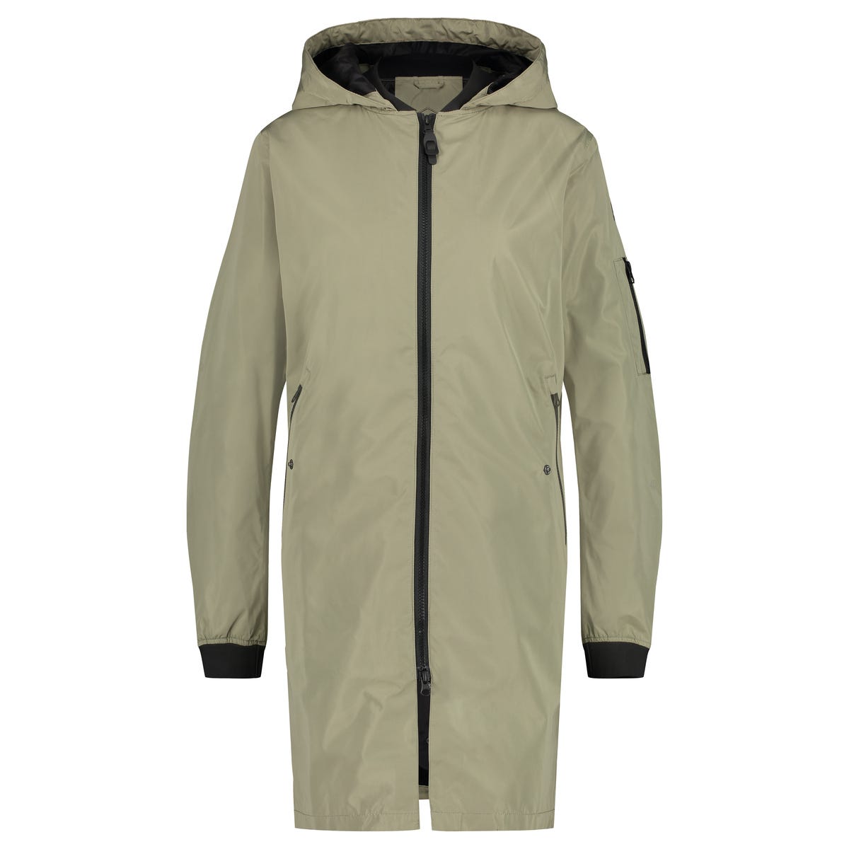 AGU Long Bomber Regenjas Urban Outdoor Dames - Groen - M - Waterdicht