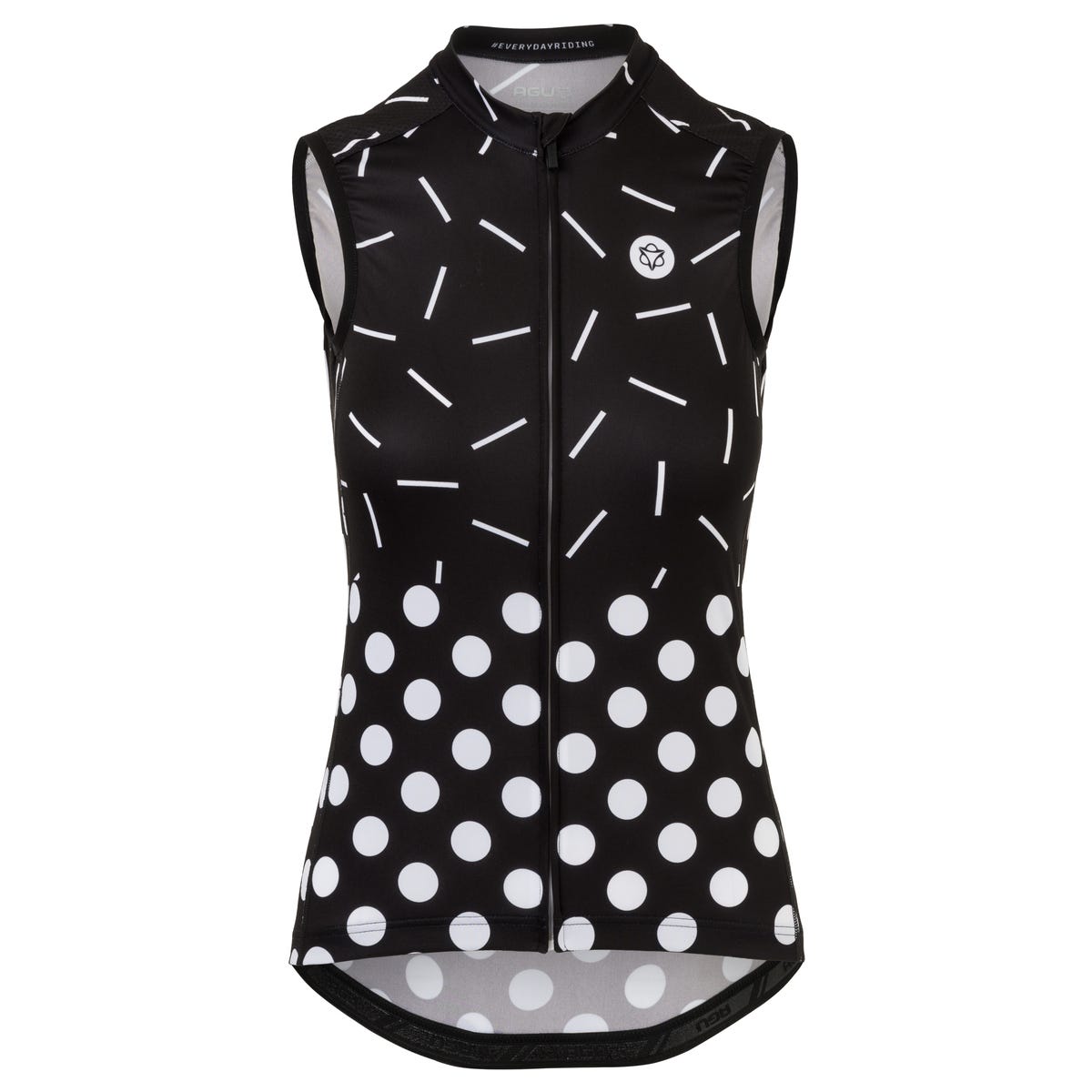 AGU Sprinkle Dot Singlet Essential Dames - Zwart - XS