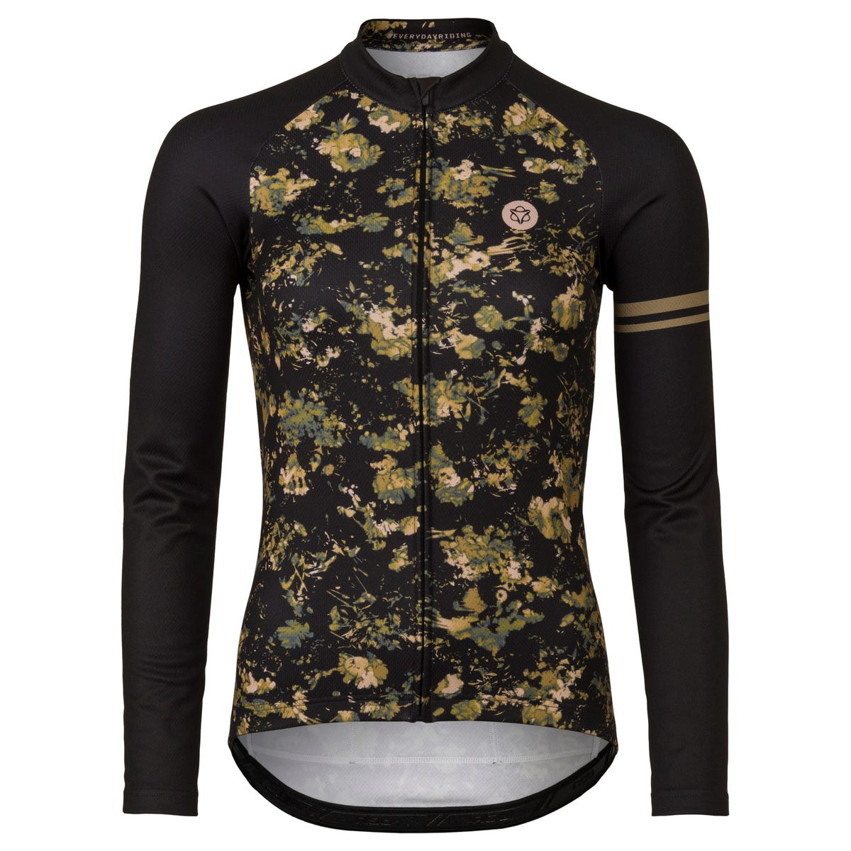 AGU Abstract Flower Fietsshirt Lange Mouwen Essential Dames - Groen - XL
