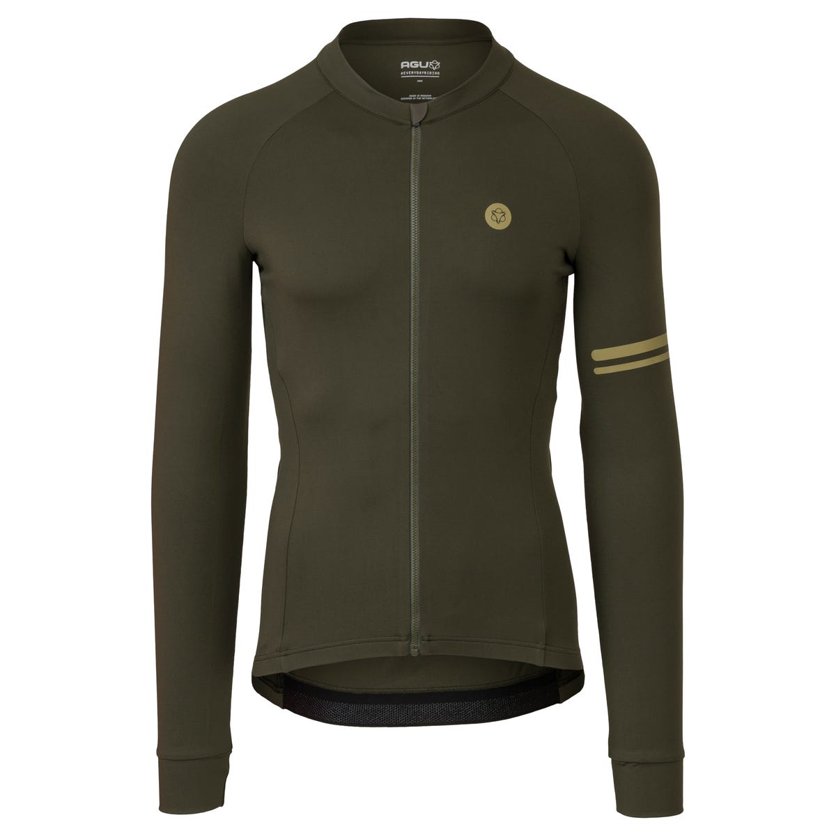 AGU Solid Fietsshirt Lange Mouwen Performance Heren - Groen - XXXL
