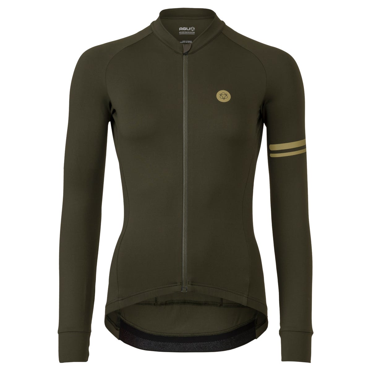 AGU Solid Fietsshirt Lange Mouwen Performance Dames - Groen - XXL