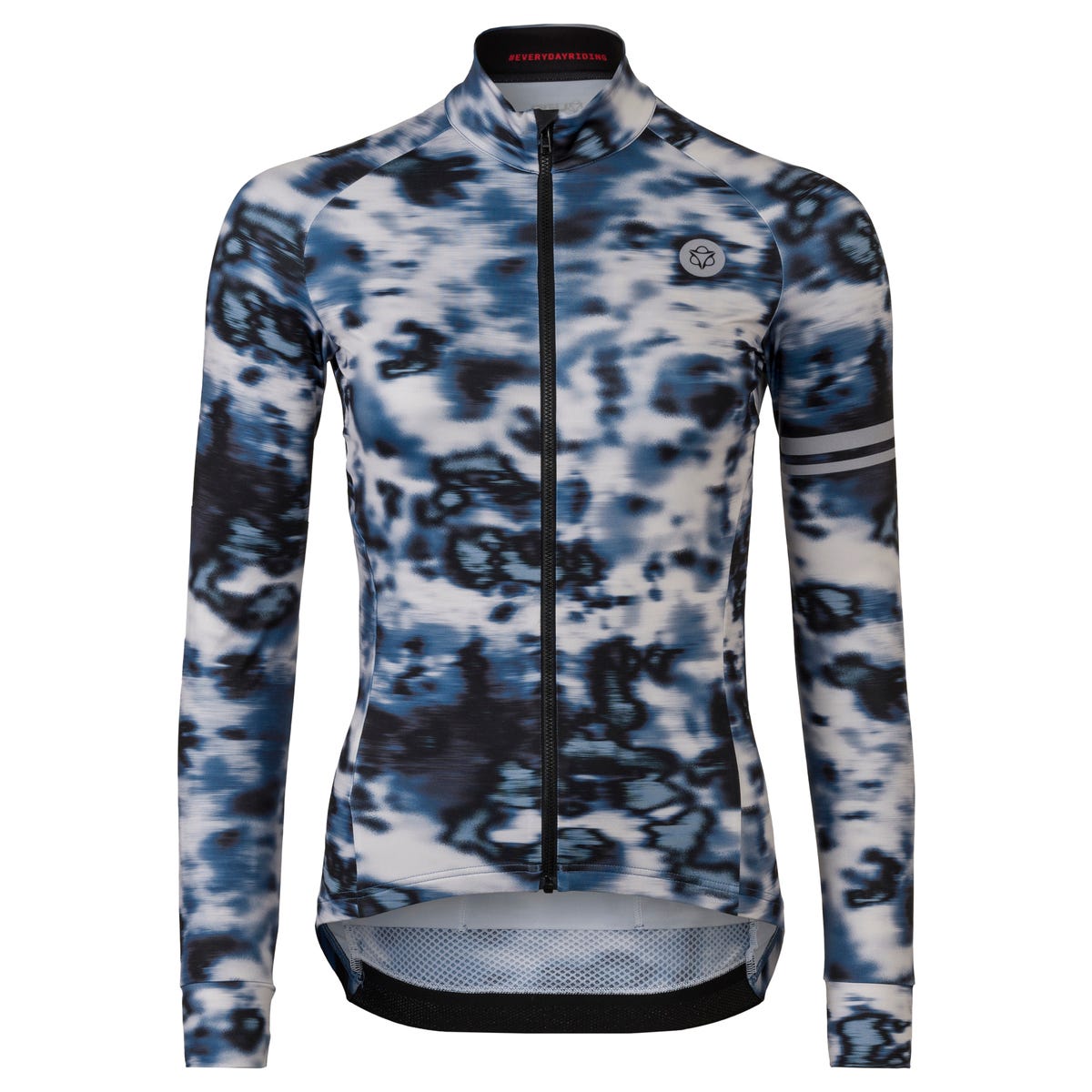 AGU Blurry Photo Fietsshirt Lange Mouwen Performance Dames - Blauw - XS