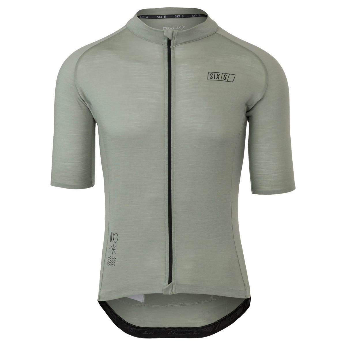 AGU Merino Fietsshirt SIX6 Heren - Groen - XL