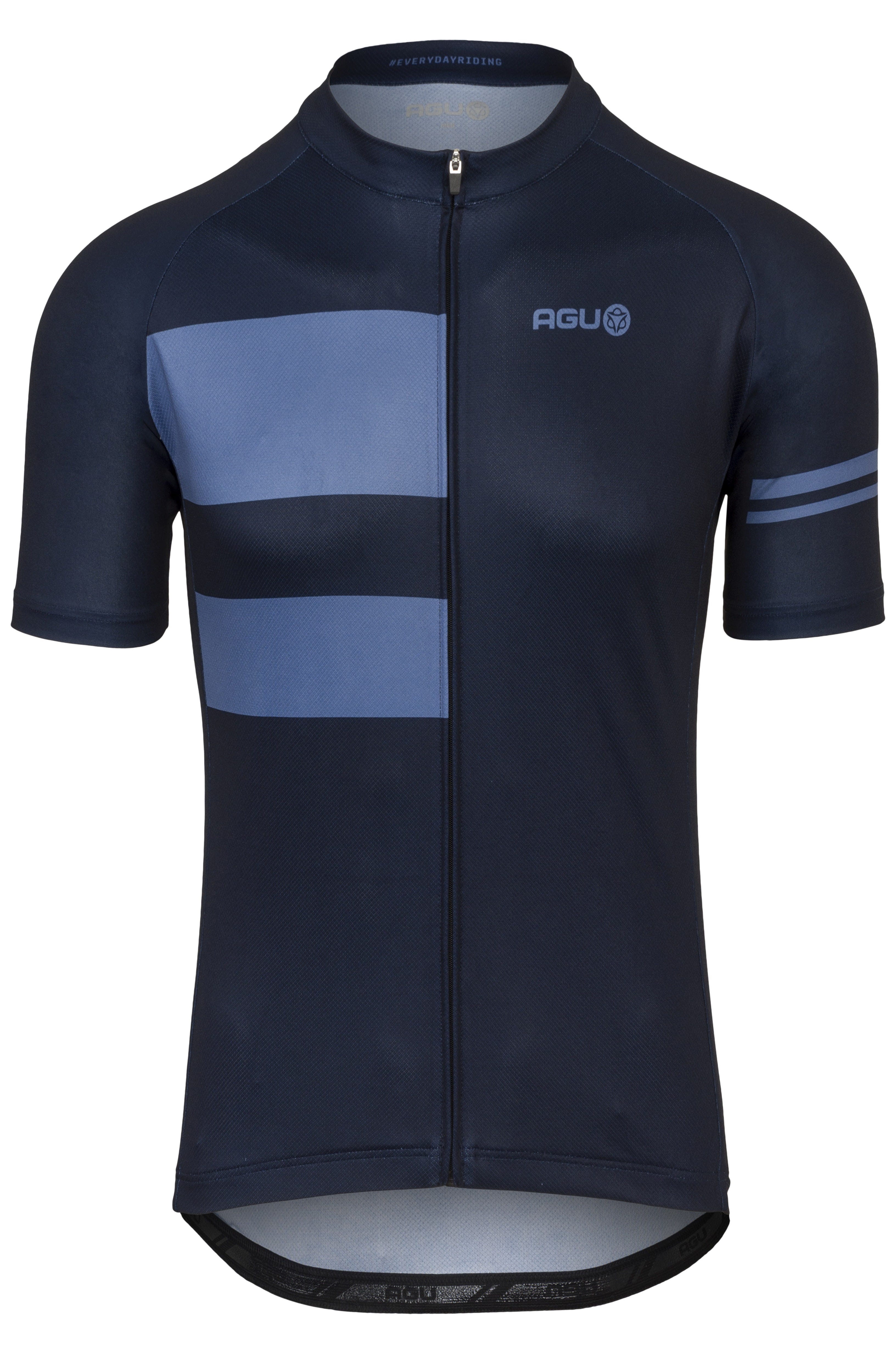AGU Stripes Fietsshirt Essential Heren - Blauw - XL