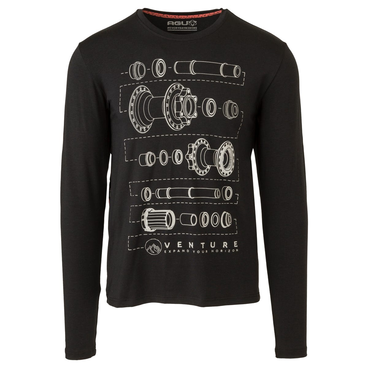 AGU Performance Long Sleeve T-shirt Venture - Zwart - S